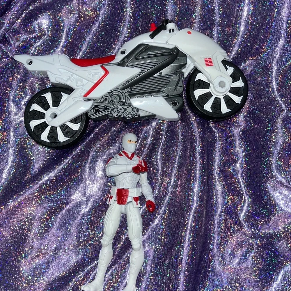 G. I. Joe Snake Eyes with motorcycle